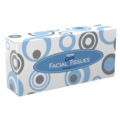 DynaCare Facial Tissues, 8" x 7", 30bxs/case (30 Count)