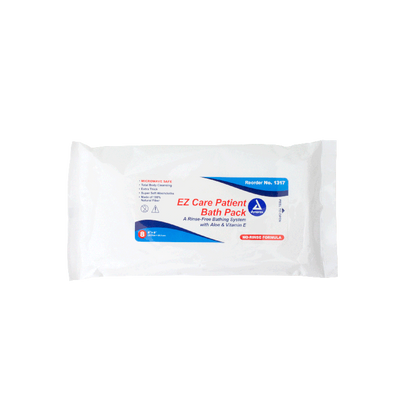 DynaCare EZ Care Patient Bath Packs, 8" x 8", 24pks/case (192 Count)