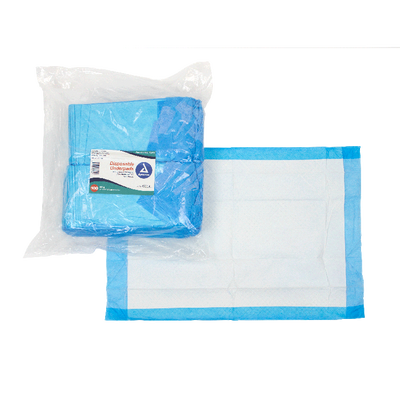 Dynarex Disposable Underpads, 17" x 24" (22 g), 100ea/bag, 3bags/case (300 Count)