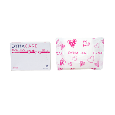 Dynacare Maxi Pads Super w/Wings, #4 box, 200/case (200 Count)