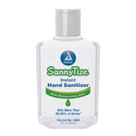 Dynarex Instant Hand Sanitizer, 2 oz. Square Bottle, 24bot/bx, 6bxs/case (144 Count)