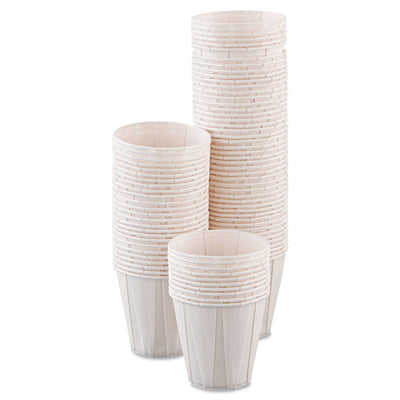 Dart Paper Medical and Dental Treated Cups, 3.5 oz, White, 100/Bag, 50 Bags/Carton