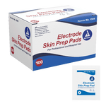 Dynarex Electrode Skin Prep Pad, 100ea/bx, 10bxs/case (1000 Count)