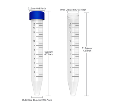 15ML CENTRIFUGE TUBES