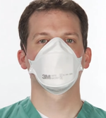 3M 440pcs Aura 1870+ Particulate Respirator N95 Face Mask, Regular Size, Individually wrapped & Flat Fold