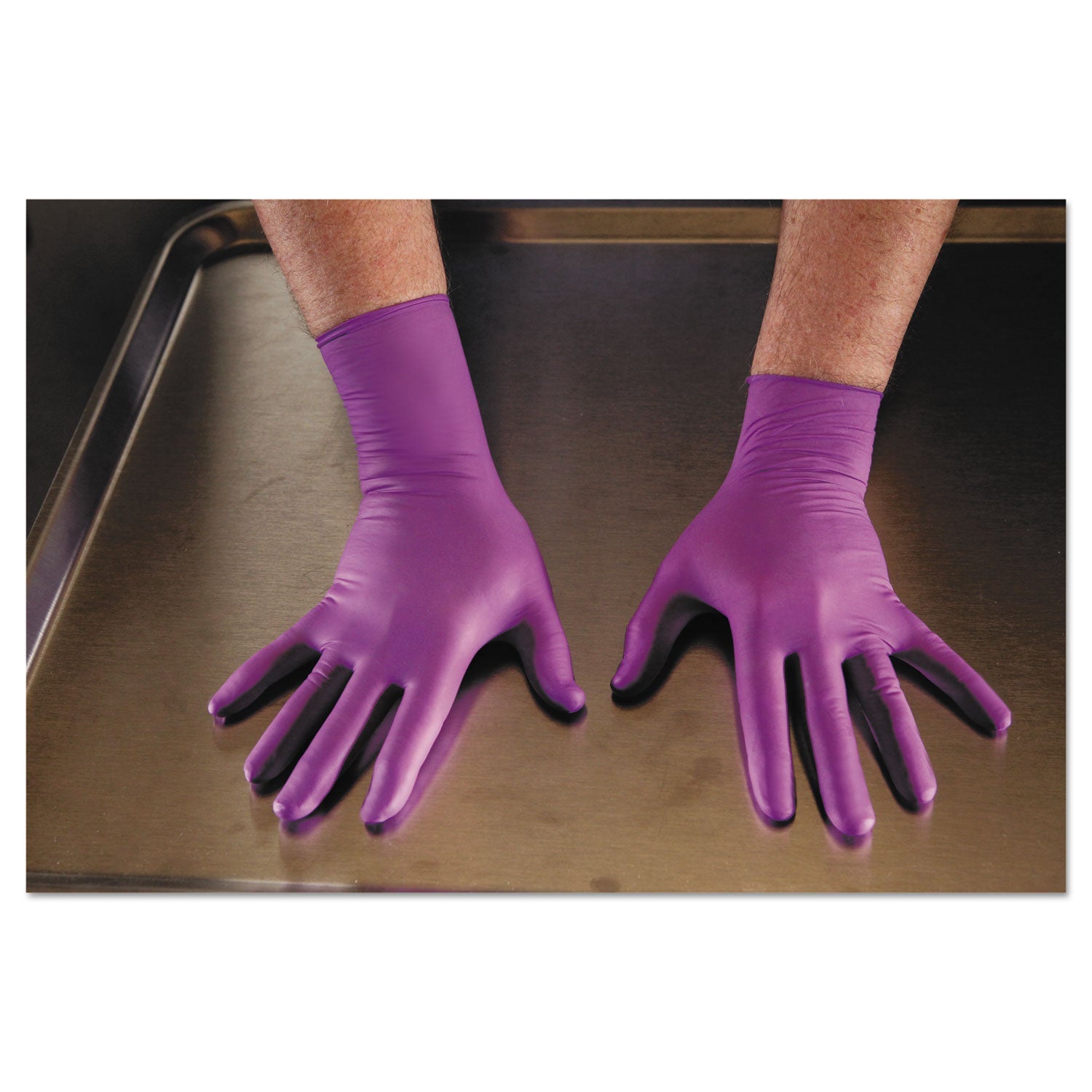 Kimtech PURPLE NITRILE Exam Gloves, 310 mm Length, Large, Purple, 500/CT