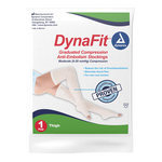 Dynarex DynaFit Compression Stockings - Thigh, Medium, 12pairs/bx, 5bxs/case (60 Pairs)