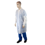 Dynarex Lab Coat w/out Pockets - 10ea/bx, 3bxs/cs (30 Count)