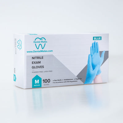 Dental Mates 4mil Disposable Nitrile Gloves 10 boxes/1,000pcs per Case