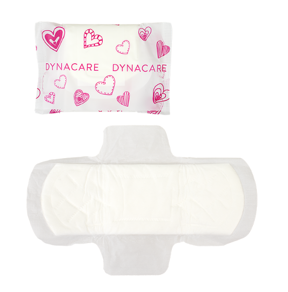 Dynacare Maxi Pads Super w/Wings, #4 box, 200/case (200 Count)