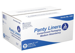 Dynarex Panty Liners w/ Adhesive Tab, 6" x 17", 25ea/bx, 10bxs/case (250 Count)