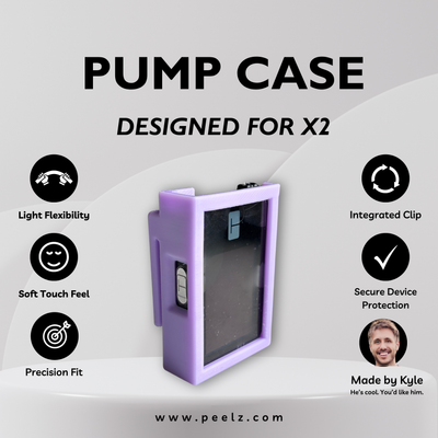 Tandem t:slim X2 Insulin Pump Case – Soft-Touch, Flexible Protection by Pump Peelz