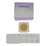 Safe N Simple 2- Piece Wafer Extended Wear with Tape Collar White 57mm 2 1/4" Flange Cut to Fit (40 Count)