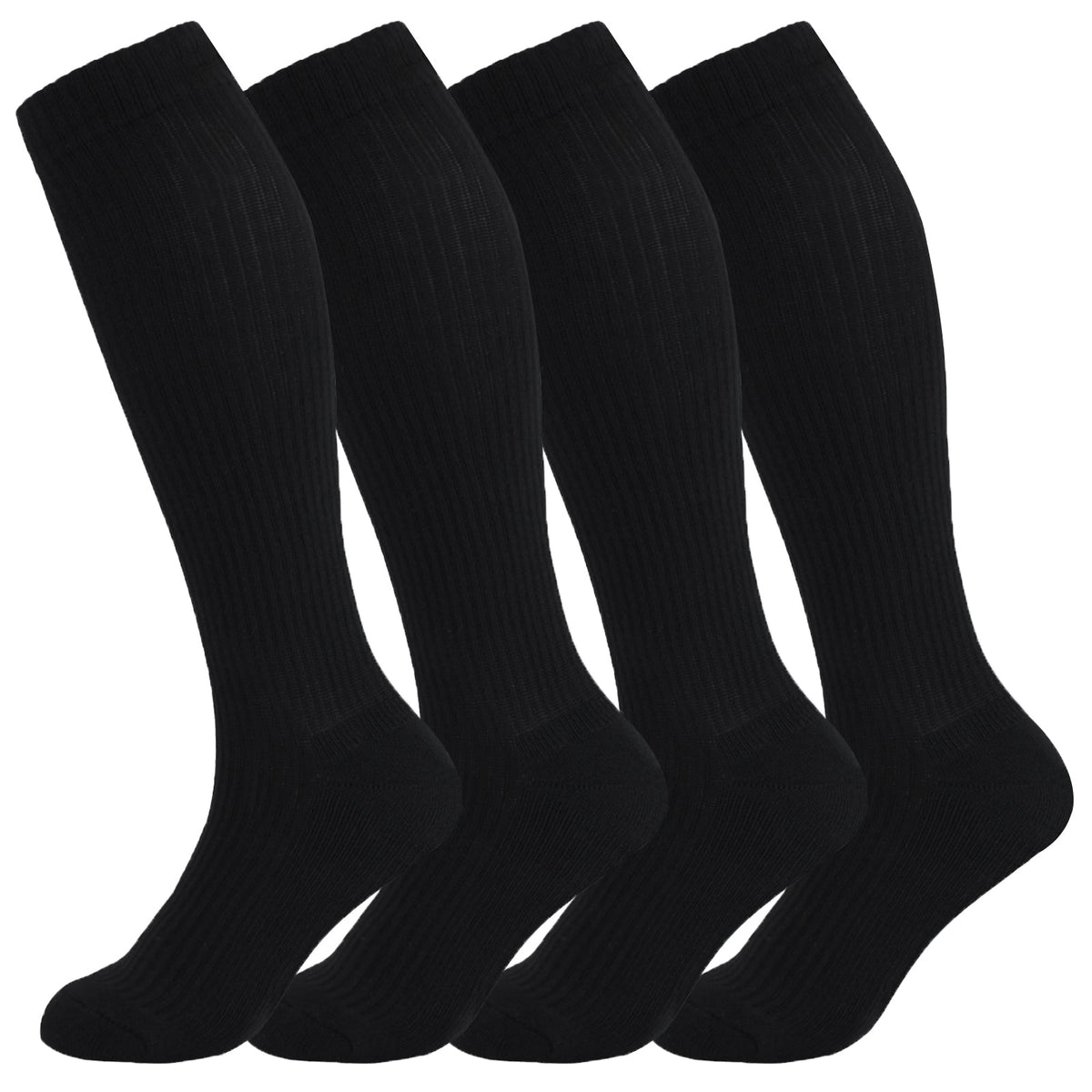 8-15mmHg Cotton Compression Socks 4Paris Knee High for Sports Travel Nurse