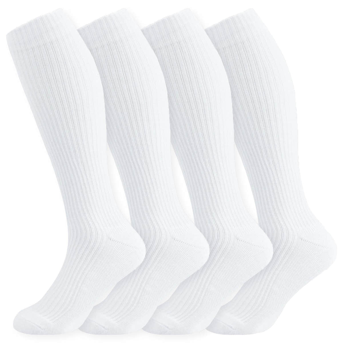 8-15mmHg Cotton Compression Socks 4Paris Knee High for Sports Travel Nurse