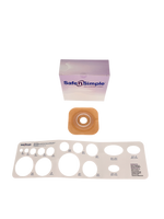 Safe N Simple 2-Piece Wafer Standard Wear with Tape Collar Beige 45mm 1 3/4" Flange with Pre Cut Stoma Opening (80 Count)