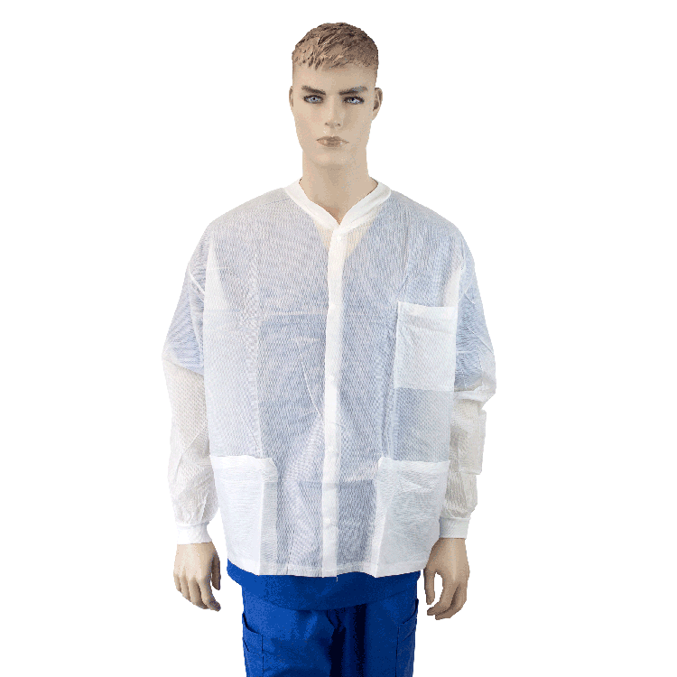 Dynarex Labjacket w/ Pockets - 10ea/bx, 3bxs/case (30 Count)