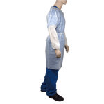 Dynarex Isolation Gown Poly - Coated Barrier, Small - 5ea/bx, 10bxs/case (50 Count)