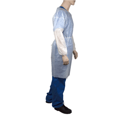 Dynarex Isolation Gown Poly - Coated Barrier, Small - 5ea/bx, 10bxs/case (50 Count)