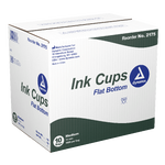 Dynarex Ink Cups - Flat bottom, 14 mm, Medium 1000ea/bag, 10bags/case (10000 Count)