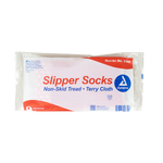 Dynarex One Side Universal Size Slipper Sock, Red, 48pairs/case (48 Count)