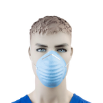 Dynarex Molded Face Mask - Blue, 50ea/bx, 20bxs/cs (1000 Count)
