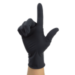 Dynarex Black Arrow Latex Exam Gloves, 6 Mil Thick, Powder-Free - 100/bx, 10bxs/cs (1000 Count)
