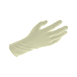 Dynarex Safe-Touch Latex Exam Gloves, 3 Mil Thick, Powder-Free - 100/bx, 10bxs/cs (1000 Count)
