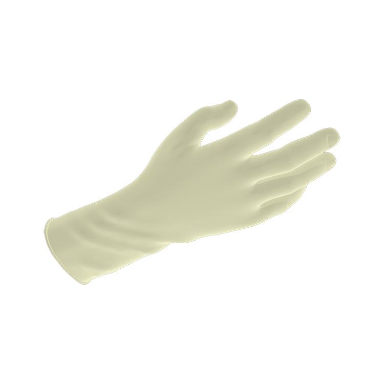 Dynarex Safe-Touch Latex Exam Gloves, 3 Mil Thick, Powder-Free - 100/bx, 10bxs/cs (1000 Count)