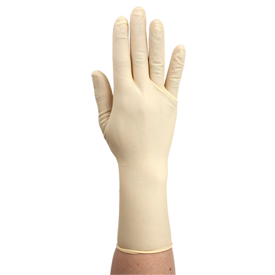 Dynarex Sterile Latex Surgical Gloves, 4 Mil Thick, Powder-Free, 50prs/bx, 4bxs/cs (200 Count)