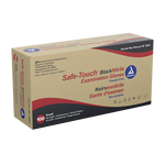 Dynarex Safe-Touch Black Nitrile Exam Gloves 4 Mil Thick, Powder-Free, 100/bx, 10bxs/cs (1000 Count)