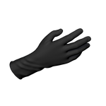 Dynarex Safe-Touch Black Nitrile Exam Gloves 4 Mil Thick, Powder-Free, 100/bx, 10bxs/cs (1000 Count)