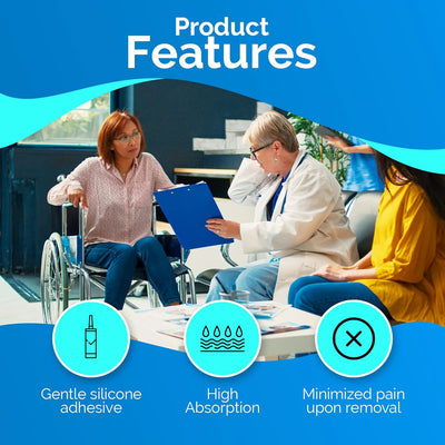 Safe N Simple Simpurity Foam Wound Dressing Silicone with Adhesive Border (192 Count)