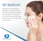 DynaCare Facial Tissues, 5.7" x 7", 200bxs/case (8000 Count)