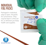 Dynarex Povidone Iodine Prep Pad, Medium, 100/bx, 10bxs/case (1000 Count)