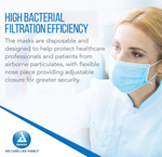 Dynarex Procedure Face Mask w/ Ear Loop