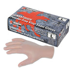 MCR Sensatouch Clear Vinyl Disposable Medical Grade Gloves, Medium, 100/BX, 10 BX/CT