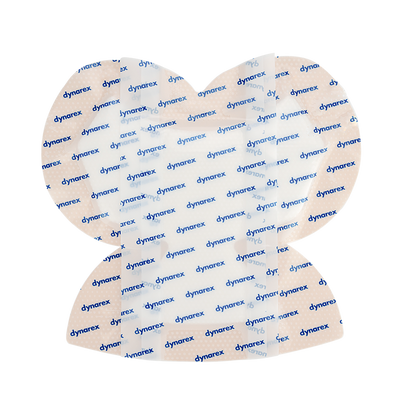 Dynarex SiliGentle - Silicone Bordered Foam Dressing, Heel - 5ea/bx, 12bxs/cs (60 Count)