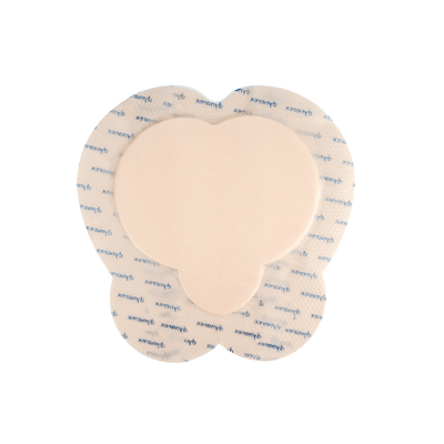 Dynarex SiliGentle - Silicone Bordered Foam Dressing, Heel - 5ea/bx, 12bxs/cs (60 Count)