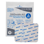 Dynarex SiliGentle AG - Silver Silicone Foam Dressing, 10ea/bx, 5bxs/cs (50 Count)
