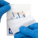 Dynarex SiliGentle AG - Silver Silicone Bordered Foam Dressing, 10ea/bx, 5bxs/cs (50 Count)