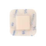 Dynarex SiliGentle AG - Silver Silicone Bordered Foam Dressing, 10ea/bx, 5bxs/cs (50 Count)