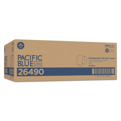 Georgia Pacific Pacific Blue Ultra Paper Towels, 7.87" x 1,150 ft, White, 6 Rolls/Carton