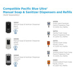 Georgia Pacific Pacific Blue Ultra Foam Soap Manual Dispenser Refill, Fragrance-Free, 1,200 mL, 4/Carton