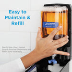 Georgia Pacific Pacific Blue Ultra Foam Soap Manual Dispenser Refill, Fragrance-Free, 1,200 mL, 4/Carton