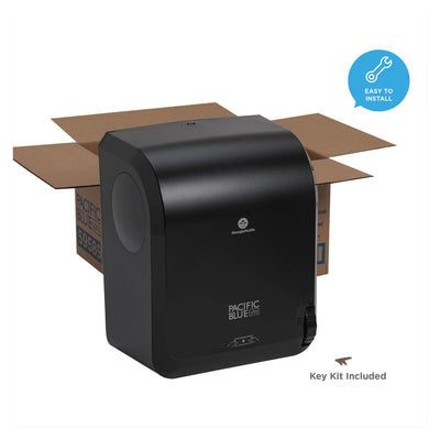 Georgia Pacific Pacific Blue Ultra Paper Towel Dispenser, Mechanical, 12.9 x 9 x 16.8, Black