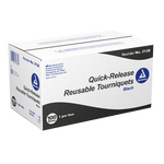 Dynarex Quick-Release Reusable Tourniquet, Black, 100ea/cs (100 Count)
