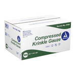 Dynarex Compressed Krinkle Gauze Bandage - Sterile, 4.5" x 4.1 yd, 100ea/cs (100 Count)