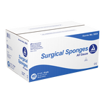 Dynarex Surgical Gauze Sponge, 2" x 2" 12 Ply, 200ea/bx, 40bxs/cs (8000 Count)