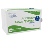 Dynarex Advantage Surgical Sponges, 4" x 4" 12 Ply - 200ea/bx, 10bxs/cs (2000 Count)